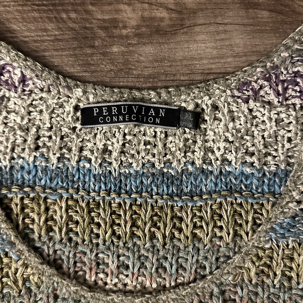 Peruvian Connection Knit Tank Top size XL - Picture 6 of 7